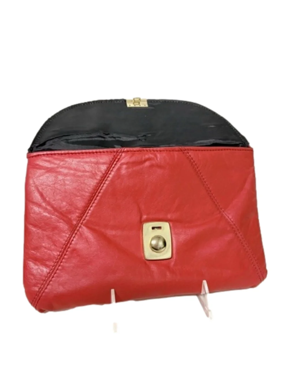 Red Envelope Clutch Bag, 6.5”x10”, Vintage